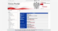 Desktop Screenshot of bip.przylek.pl